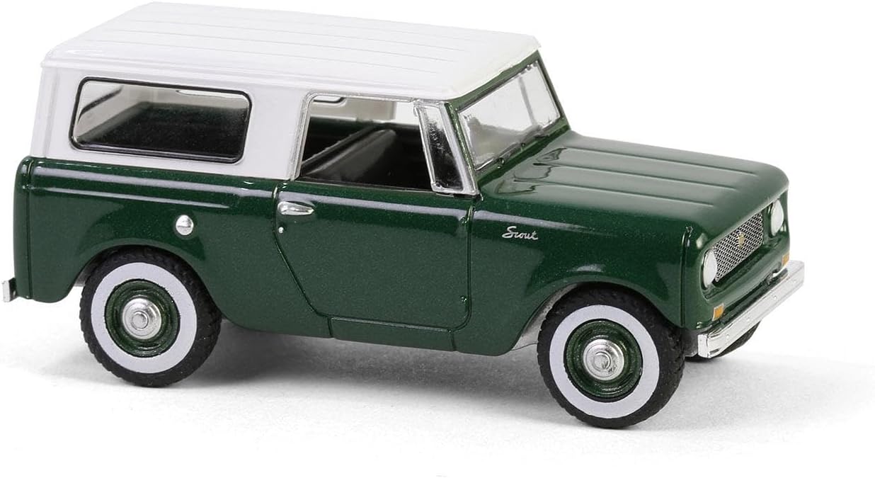 Greenlight Collectibles - 1961 Harvester Scout Green Vintage AD Cars - 1/64 Scale
