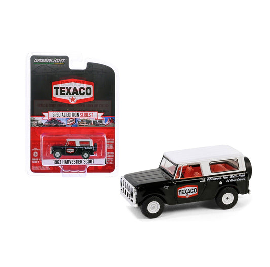 Greenlight Collectibles 1963 Harvester Scout "Texaco Special Edition" - 1/64 Scale