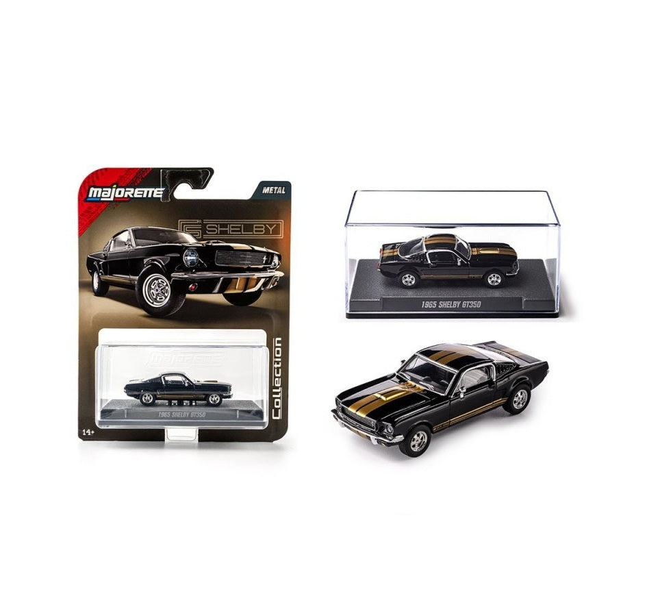 Majorette - 1965 Ford Shelby GT350 Black and Gold Series Collection - Scala 1/64
