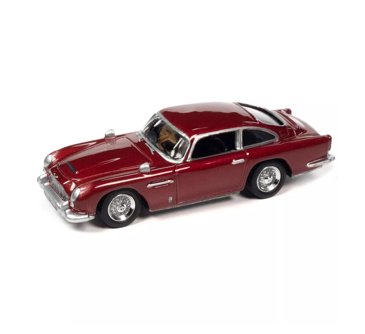 Johnny Lightning - 1966 Aston Martin DB5 Rossa Rubina Chiara Red Met "Classic Gold Collection" 2023 - Scale 1/64