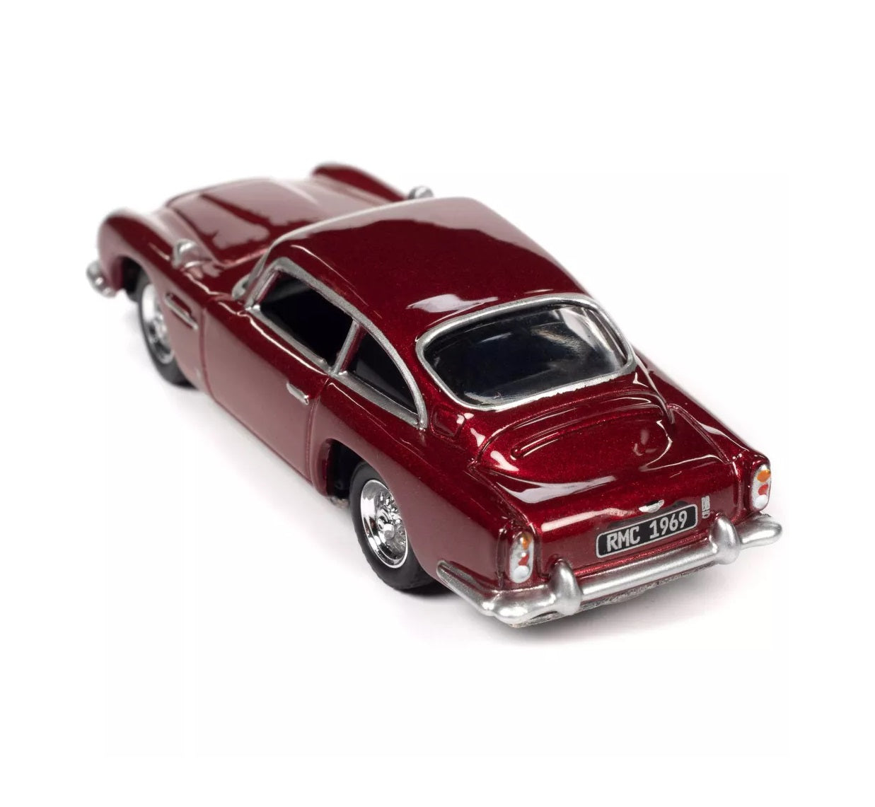 Johnny Lightning - 1966 Aston Martin DB5 Rossa Rubina Chiara Red Met "Classic Gold Collection" 2023 - Scale 1/64