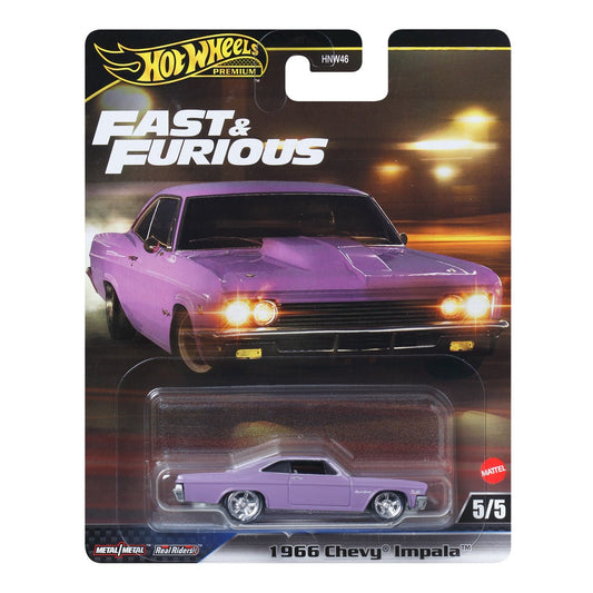 Hot Wheels Premium - 1966 Chevy Impala Fast &amp; Furious - Scale 1/64
