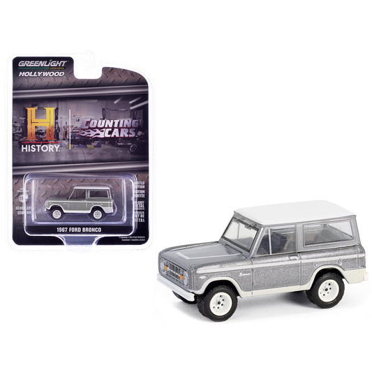 Greenlight - 1967 Ford Bronco Silver Metallic "Counting Cars" TV Series - Scale 1/64 Hollywood Series