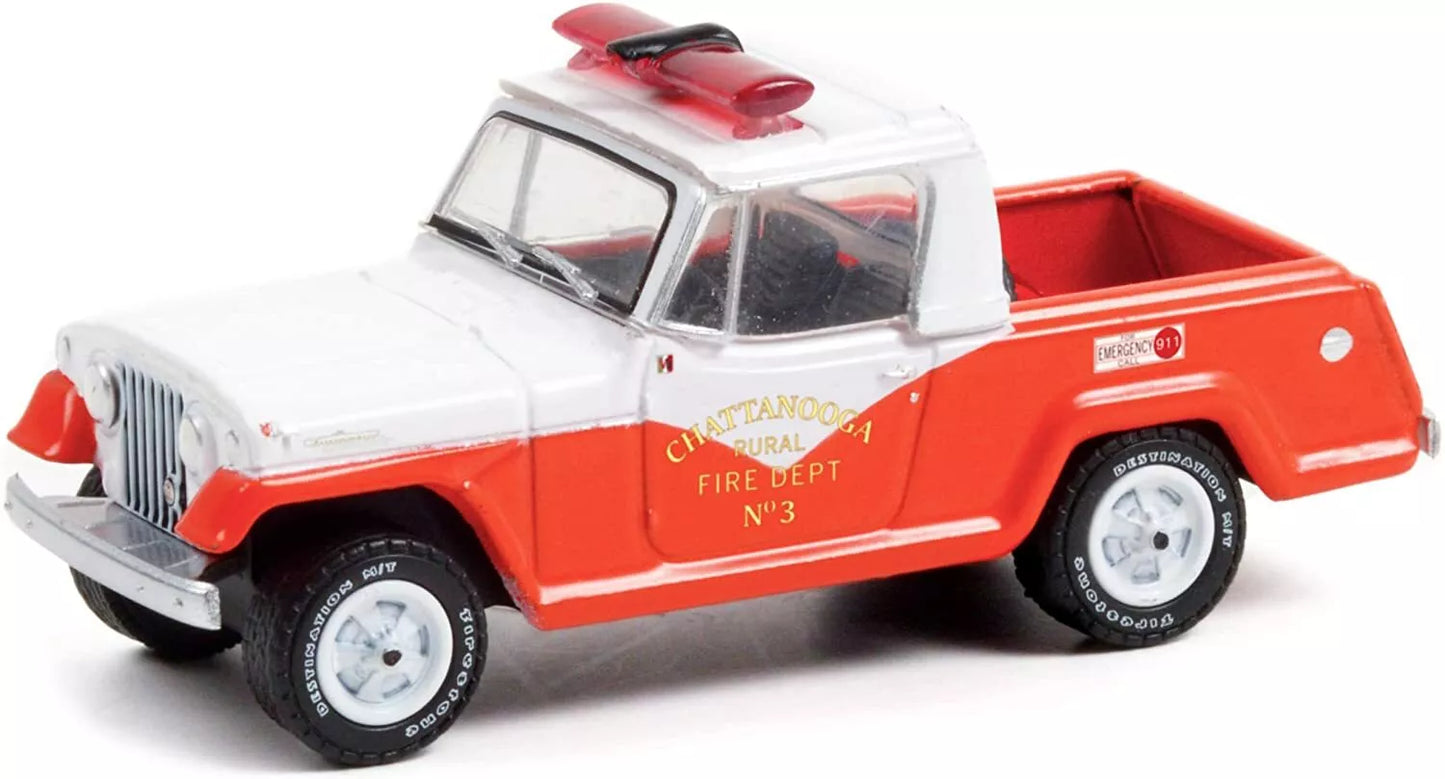 Greenlight - Jeep Jeepster Commando 1967 Chattanooga Rural Fire Dept - Greenlight - Scala 1/64