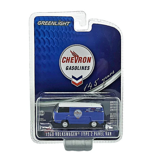 Greenlight Collectibles - 1968 Volkswagen Type 2 Panel Van Chevron Gasolines - Scala 1/64