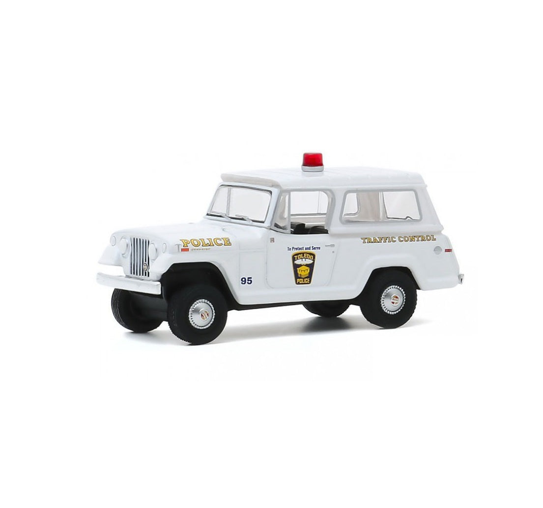Greenlight - 1969 Jeep Jeepster Toledo Police Ohio - Series Hot Pursuit - Scale 1/64