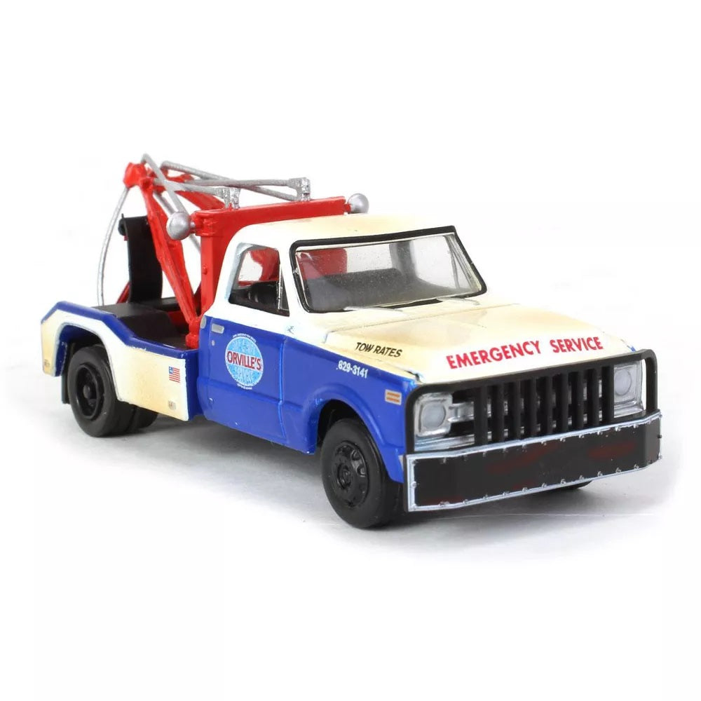 Greenlight - 1969 Chevrolet C-30 Dually Wrecker Orvilles Day and Nite Service - Dually Drivers Series - Scala 1/64