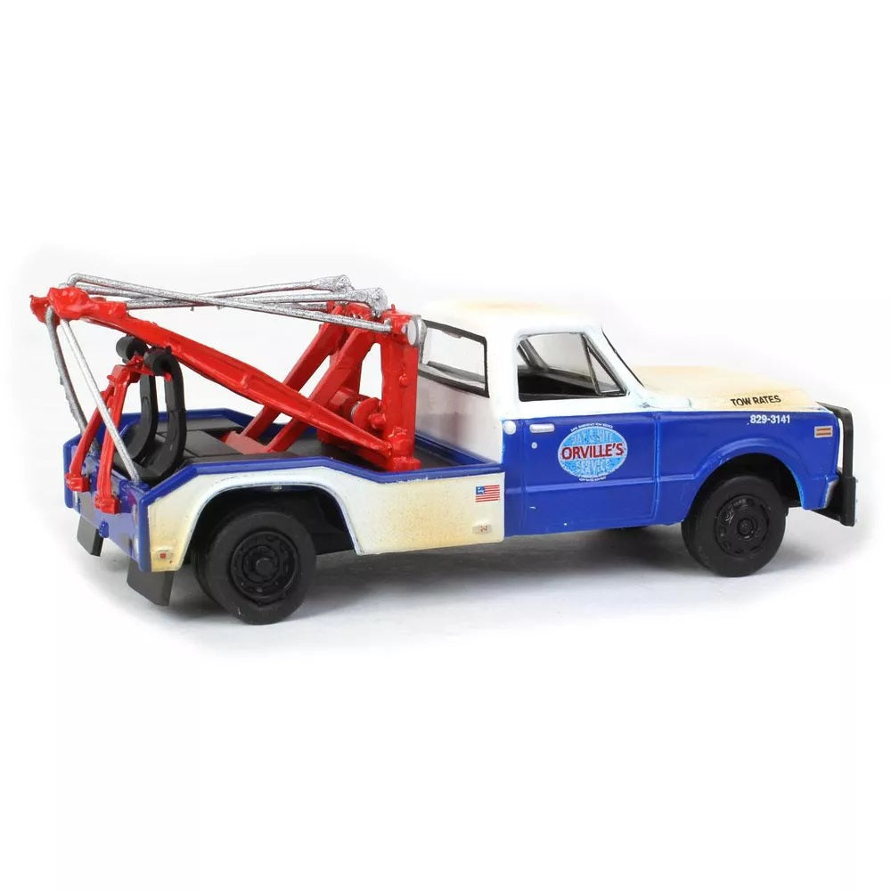 Greenlight - 1969 Chevrolet C-30 Dually Wrecker Orvilles Day and Nite Service - Dually Drivers Series - Scala 1/64