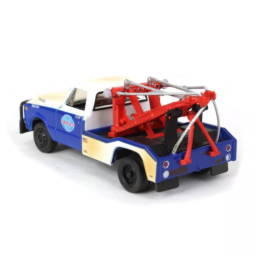 Greenlight - 1969 Chevrolet C-30 Dually Wrecker Orvilles Day and Nite Service - Dually Drivers Series - Scala 1/64