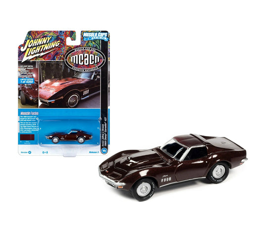 Johnny Lightning - 1969 Chevrolet Corvette 427 Garnet Red "MCACN" - Scala 1/64