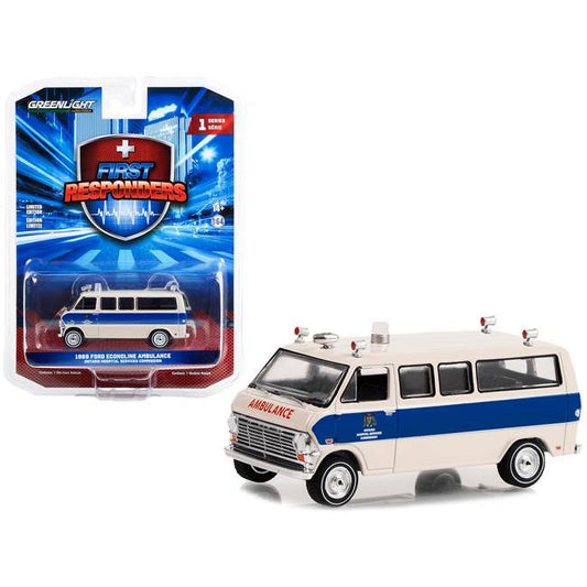 Greenlight - 1969 Ford Econoline Ambulance Ontario Hospital Services Commission - Series First Responders - Scale 1/64
