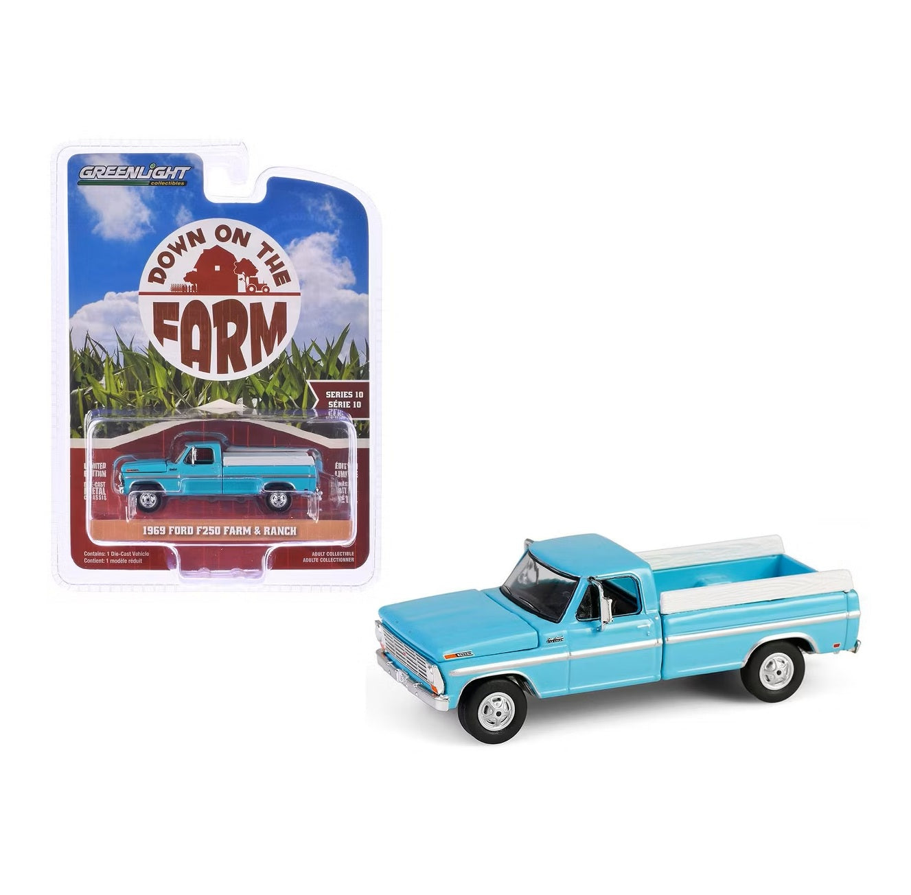 Greenlight Collectibles - 1969 Ford F-250 Farm & Ranch - Down on the Farm Series - Scala 1/64