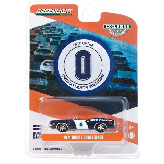 Greenlight - 1971 Dodge Challenger Convertible Ontario Motor Speedway Official Pace Car - Scale 1/64