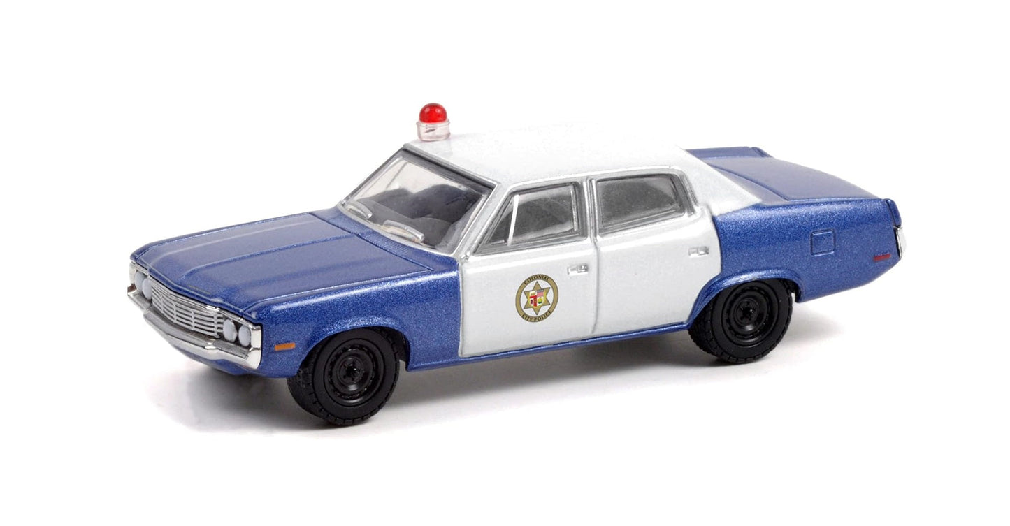 Greenlight - 1972 AMC Matador Colonial City Police Blue - 1/64 Scale