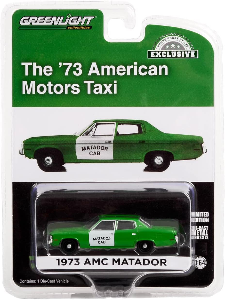 Greenlight - 1973 AMC Matador Taxi Green - 1/64 Scale