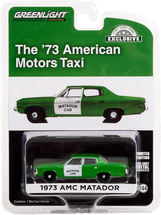 Greenlight - 1973 AMC Matador Taxi Green - 1/64 Scale