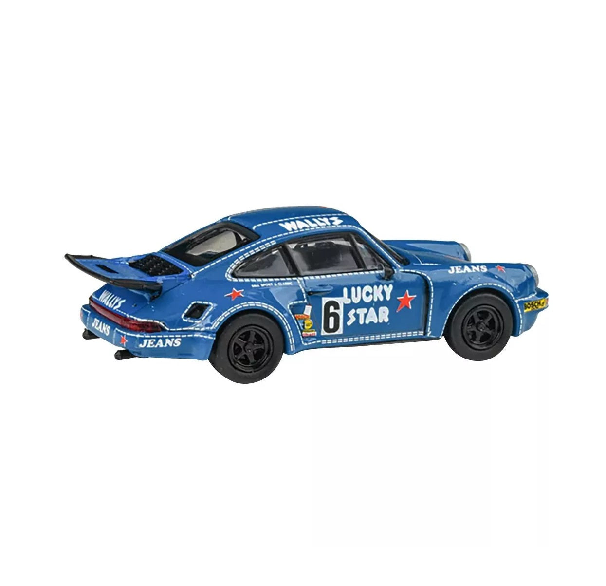 Para64 - 1975 Porsche 911 Carrera RSR 3.0 #6 "Kremer Racing - Wallys Jeans" Blue - Scale 1/64