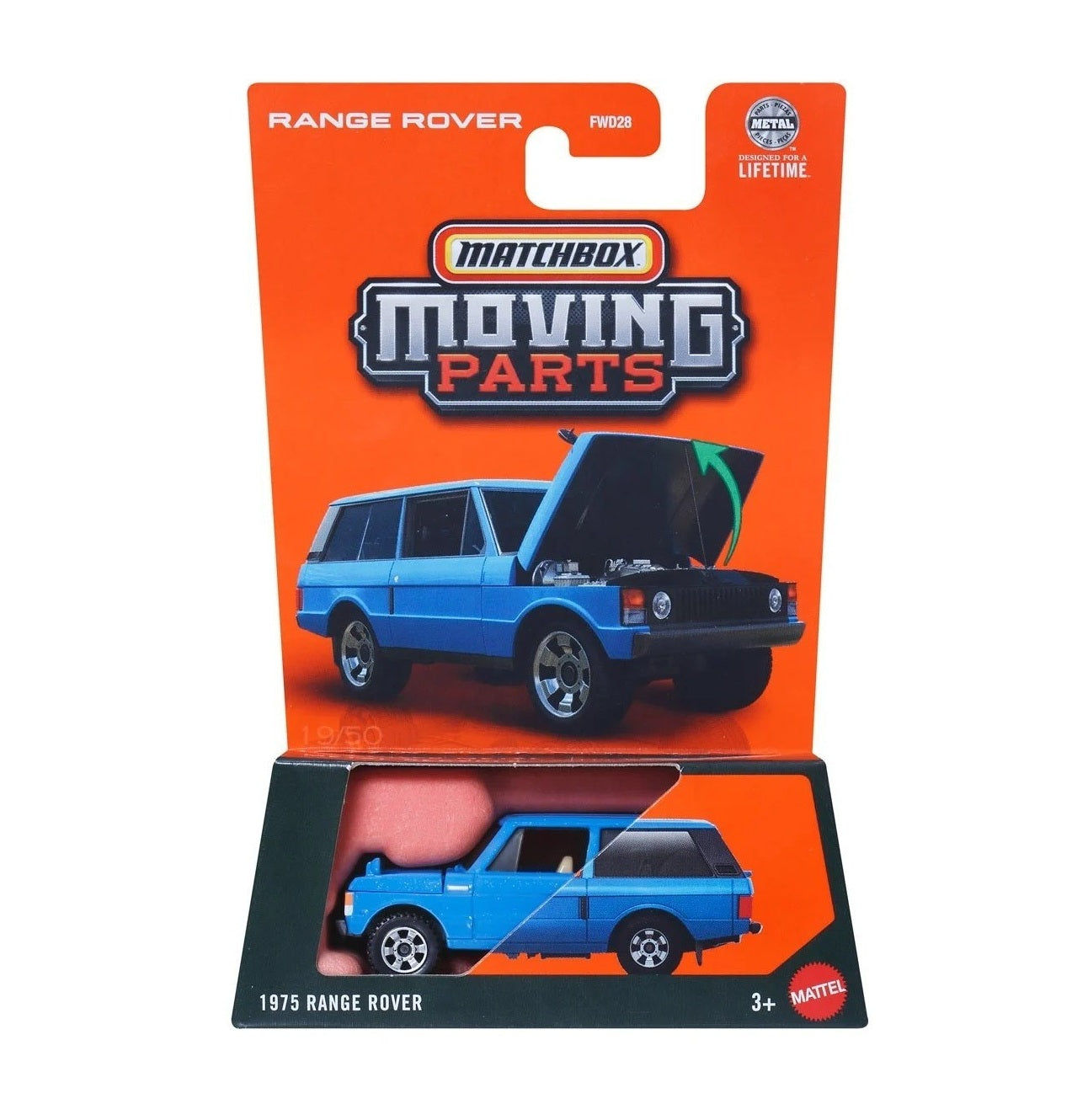 Matchbox - Range Rover 1975 - Pièces mobiles - Échelle 1/64 environ