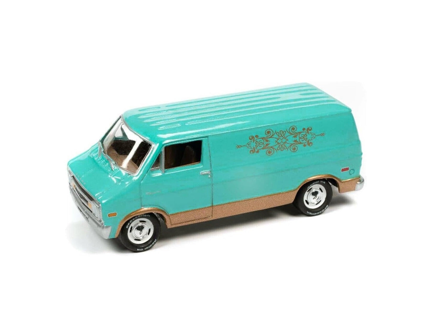 Johnny Lightning - 1976 Dodge Tradesman Van Mint Green "Classic Gold Collection" - Scala 1/64