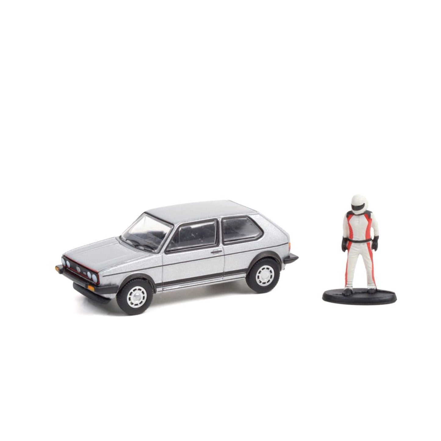 Greenlight - 1976 Volkswagen Golf MkI GTI and Race Car Driver Series Hobby Shop - Scale 1/64