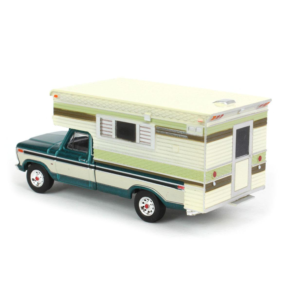 Greenlight - 1978 Ford F-250 with Large Camper - Scala 1/64