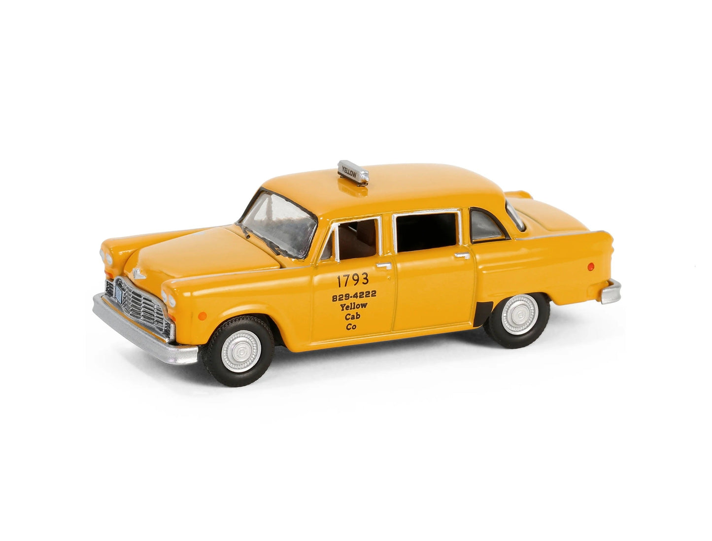Greenlight - 1980 Checker Taxicab "Yellow Cab Co. #1793" Yellow "Ferris Bueller's Day Off" (1986) Movie - Hollywood Series - Scale 1/64