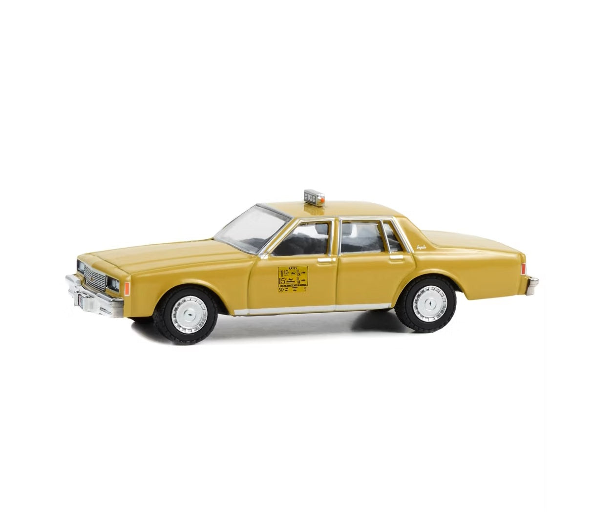 Greenlight Collectibles - 1981 Chevrolet Impala Taxi Yellow "Coming to America" (1988) Movie - Scala 1/64 Hollywood Series