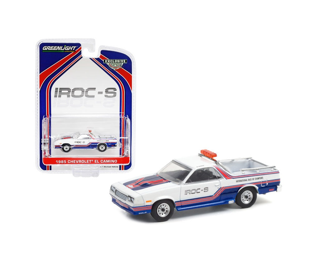 Greenlight Collectibles - 1985 Chevrolet El Camino SS Pickup Pace Truck IROC-S "International Race of Champions" - Scala 1/64