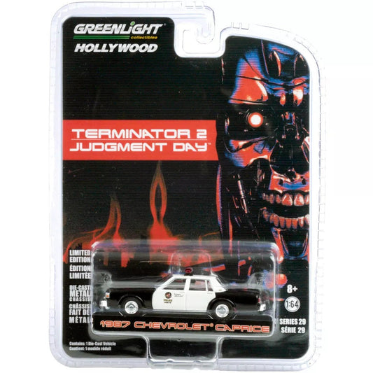 Greenlight - 1987 Chevrolet Caprice "Metropolitan Police" Terminator 2 Judgment Day - Scala 1/64