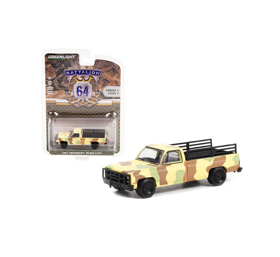 Greenlight Collectibles - 1987 Chevrolet M1008 CUCV Pickup - Series Battalion 64 - Scala 1/64
