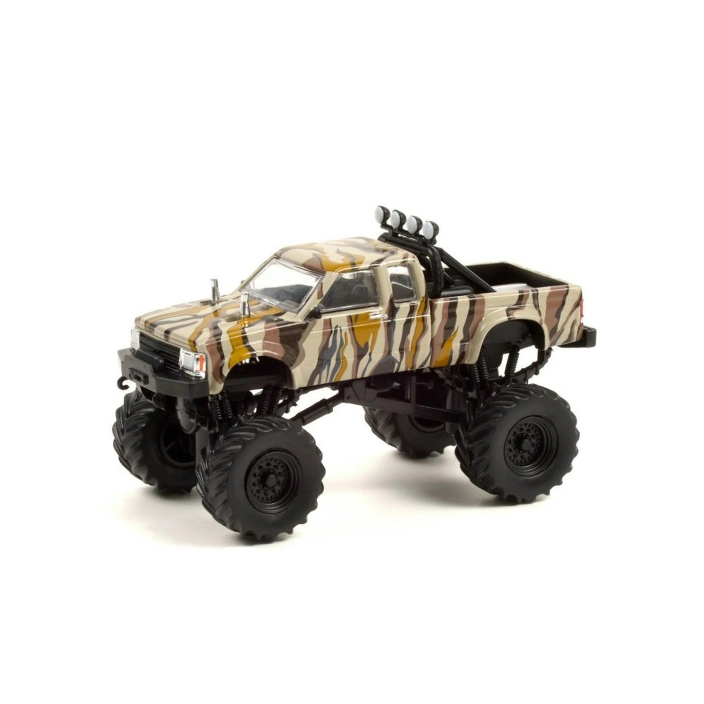 Greenlight - 1989 Chevrolet S-10 Extended Cab Monster Truck Camouflage Ace Ventura - 1/64 Scale Hollywood Series