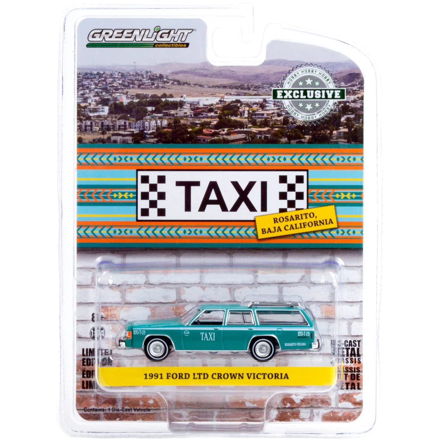 Greenlight - 1991 Ford Ltd Crown Victoria Taxi - Hobby Exclusive - Scale 1/64