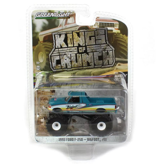 Greenlight - 1993 Ford F-250 Wildfoot Bigfoot Monster Truck Kings of Crunch - 1/64 Scale