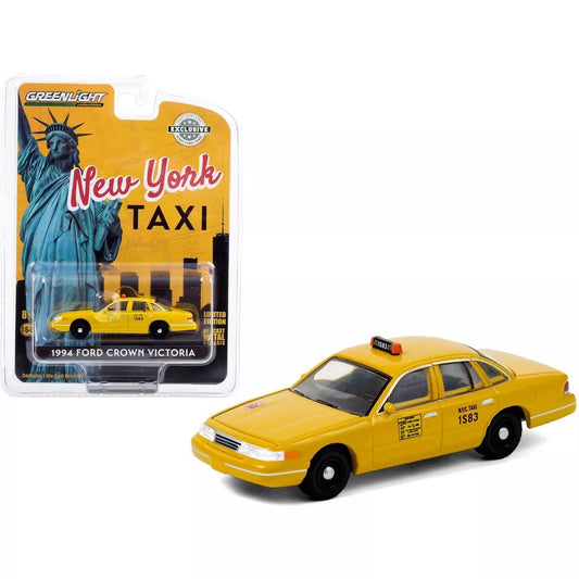 Greenlight - Ford Crown Victoria 1994 NYC New York Taxi - Greenlight - Scale 1/64