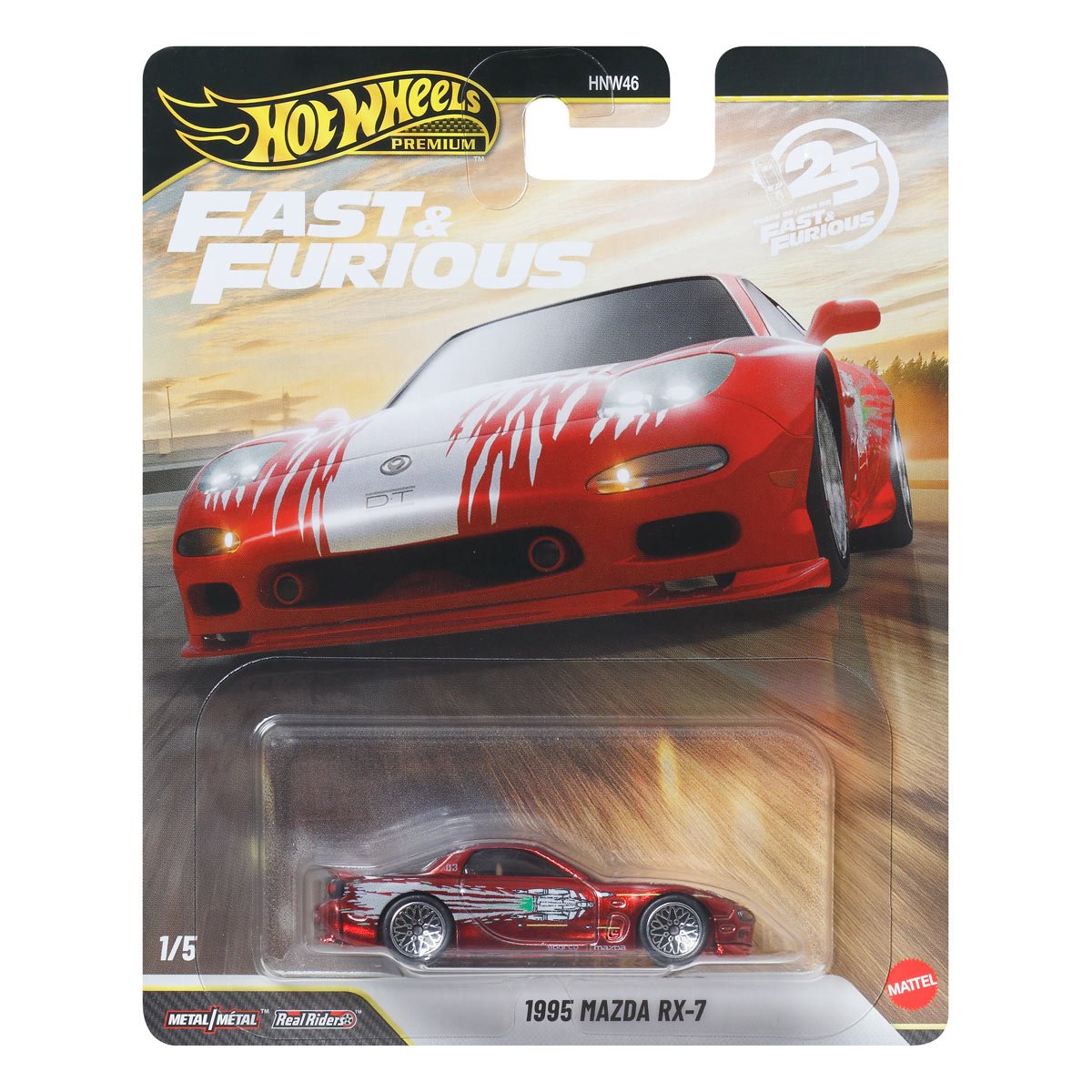 Hot Wheels Premium - 1995 Mazda RX-7 Fast & Furious 25th Anniversary - Scala 1/64