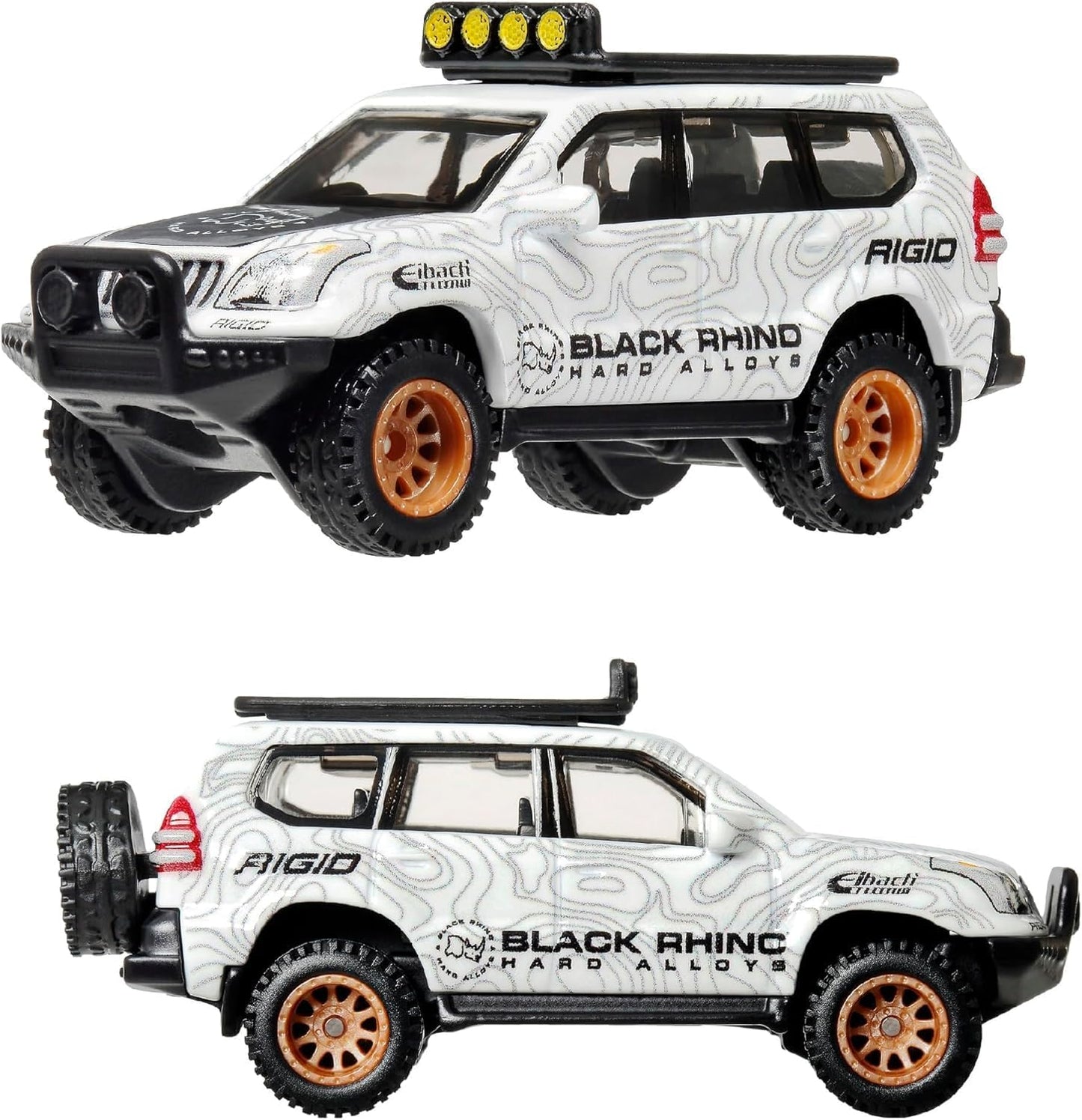2-Pack '05 Toyota Land Cruiser+ Mercedes Sprinter Tourer - Hot Wheels Premium - Scale 1/64