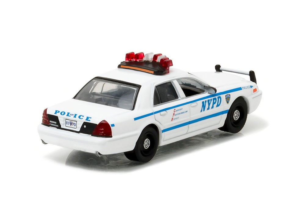Greenlight Collectibles - 2011 Ford Crown Victoria Police Interceptor - New York City Police Department - Scale 1/64