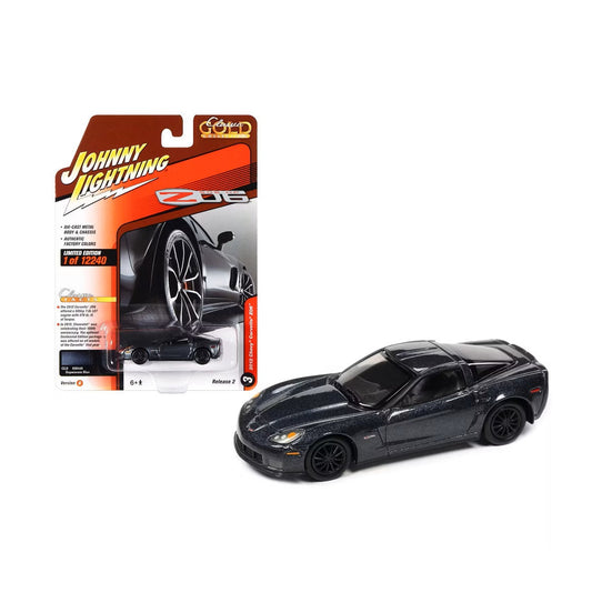 Johnny Lightning - 2012 Chevrolet Corvette Z06 Supersonic Blue Metallic "Classic Gold Collection" - Scala 1/64