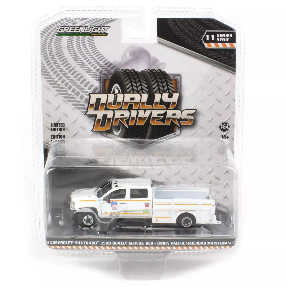 Greenlight - 2018 Chevrolet Silverado 3500 Service Bed Pickup - Dually Drivers Series - Scala 1/64