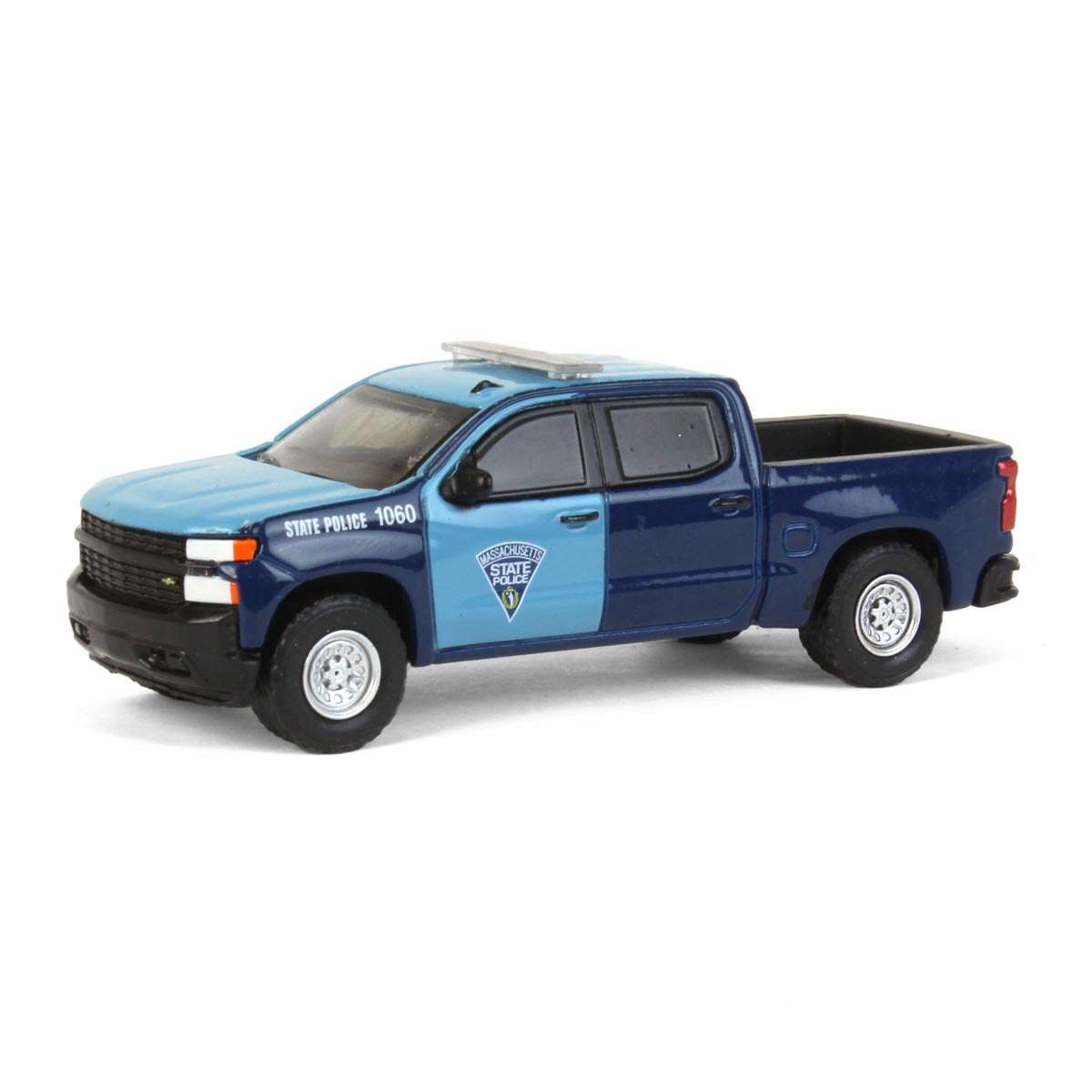 Greenlight - 2021 Chevrolet Silverado "Massachusetts State Police" - Greenlight Series Hot Pursuit - Scala 1/64