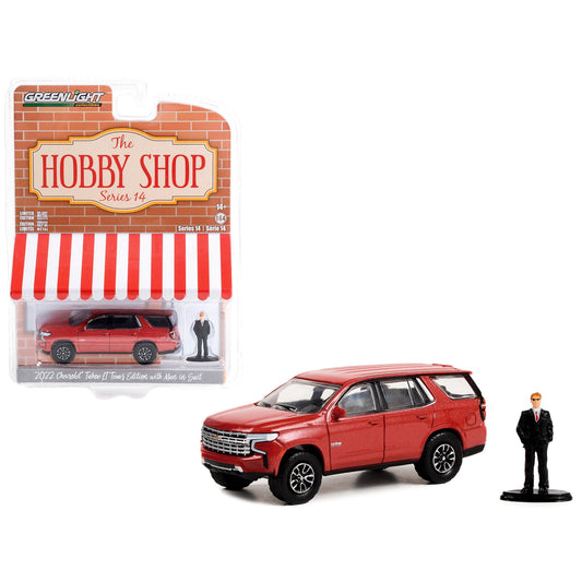 Greenlight - 2022 Chevrolet Tahoe LT Texas Edition with Man in Suit Series Hobby Shop - Greenlight - Scala 1/64