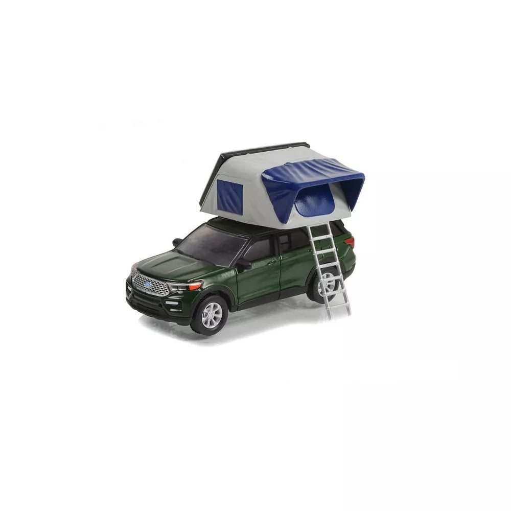 Greenlight - 2022 Ford Explorer with Rooftop Tent Great Outdoors Series - Greenlight - Scale 1/64