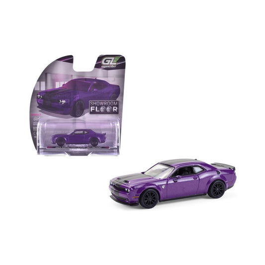 Greenlight Collectibles - 2023 Dodge Challenger SRT Hellcat Purple Showroom Floor Series - 1/64 Scale
