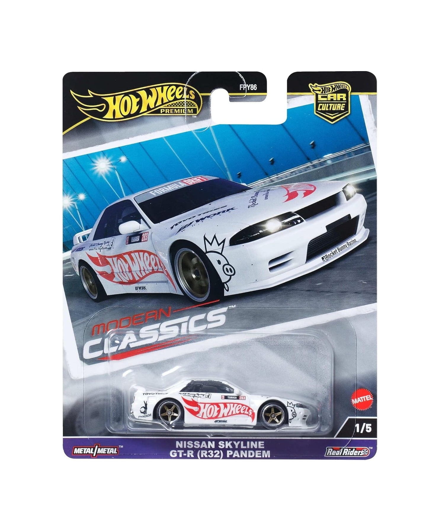 Hot Wheels Premium - Nissan Skyline GT-R ( R32 ) Pandem - Series Car Culture - Modern Classics - Scale 1/64