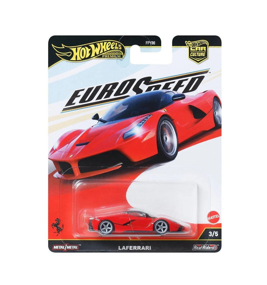 Hot Wheels Premium - Ferrari LaFerrari - Série Euro Speed ​​​​- Car Culture - Échelle 1/64