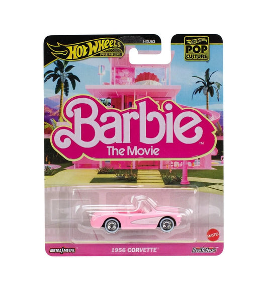 Hot Wheels Premium - 1956 Corvette Barbie The Movie - Series Pop Culture - Scala 1/64
