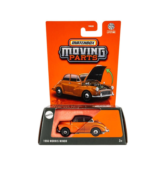 Matchbox - 1956 Morris Minor Orange - Moving Parts - Scale 1/64 Approx