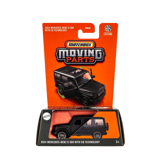 Matchbox - 2024 Mercedes-Benz G 580 with EQ Technoloy Matt Black - Moving Parts - Scale 1/64 Approximately