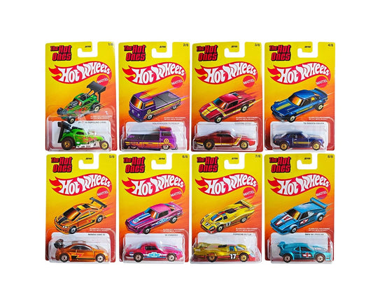 Hot Wheels - 2025 The Hot Ones Set Complet 8 Modelli - Scala 1/64