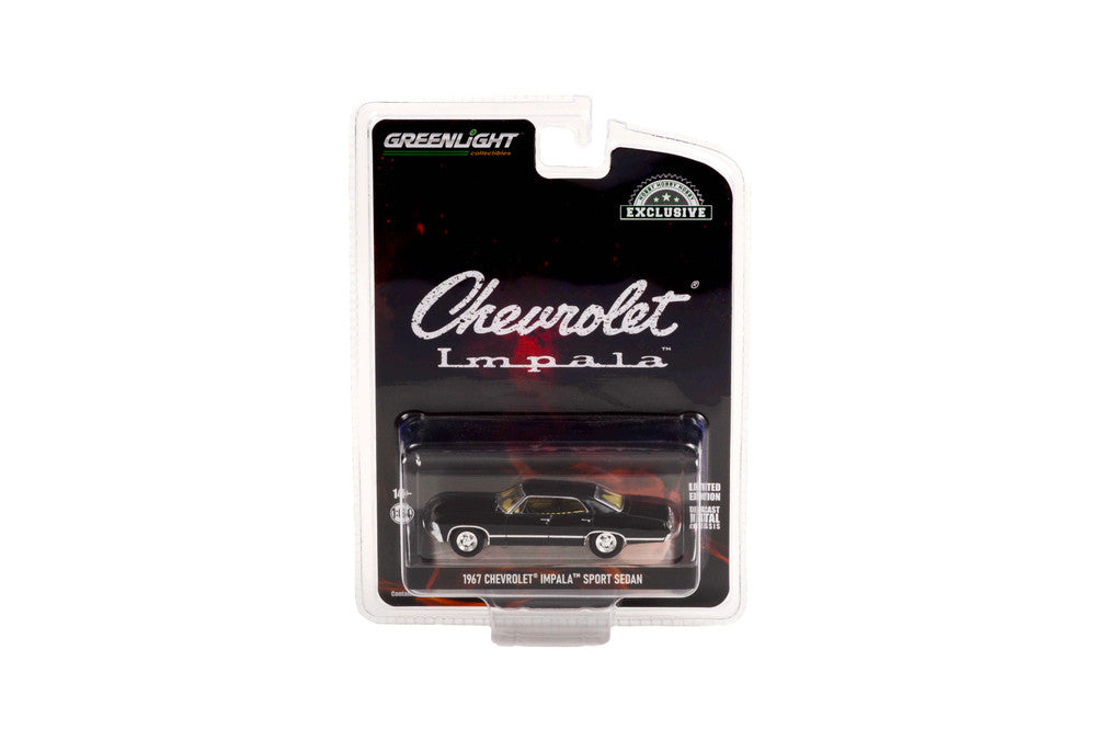 Greenlight - 1967 Chevrolet Impala Sport Sedan Tuxedo Black - 1/64 Scale